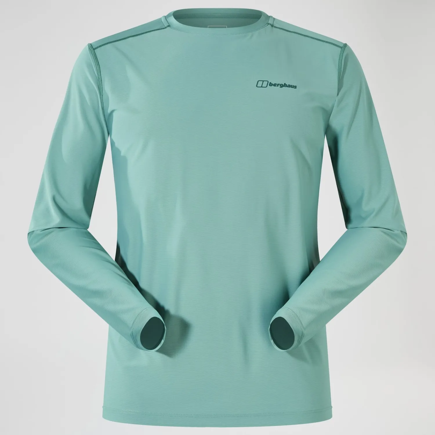 Berghaus Men's 24/7 Crew Long Sleeve Tech Tee - Green New