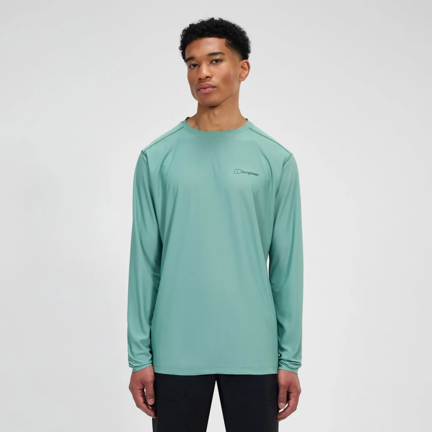 Berghaus Men's 24/7 Crew Long Sleeve Tech Tee - Green New
