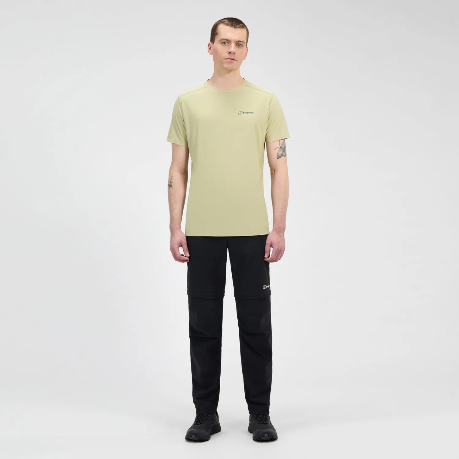 Berghaus Men's 24/7 Crew Short Sleeve Tech Tee - Natural Outlet