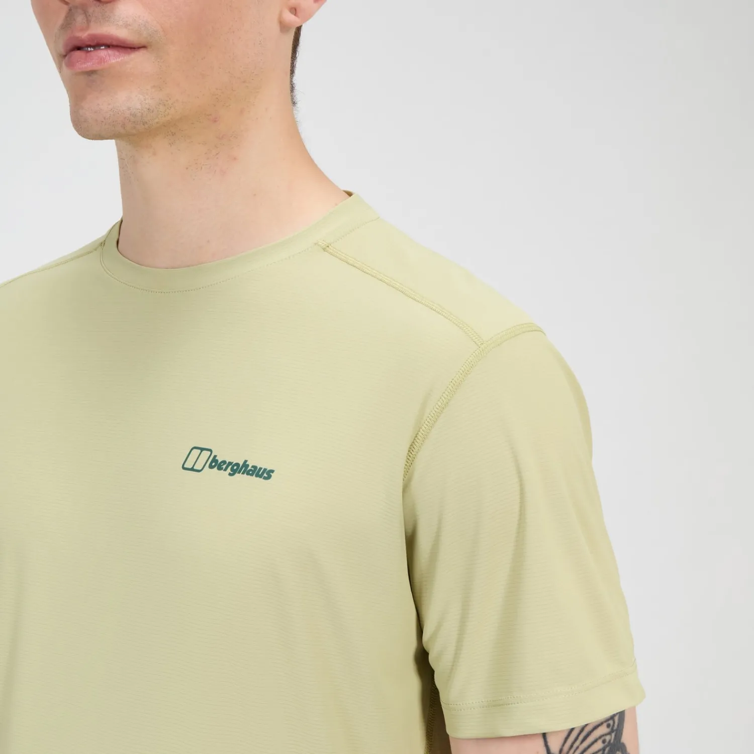 Berghaus Men's 24/7 Crew Short Sleeve Tech Tee - Natural Outlet