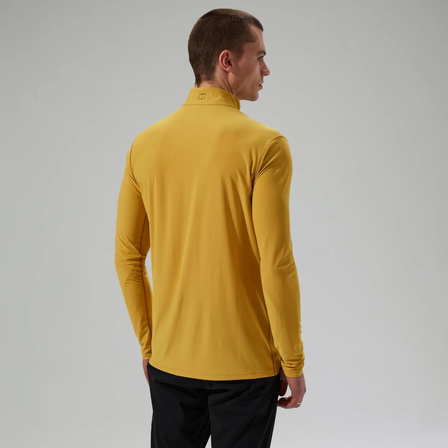 Berghaus Men's 24/7 Half Zip Long Sleeve Tech Tee - Yellow Hot