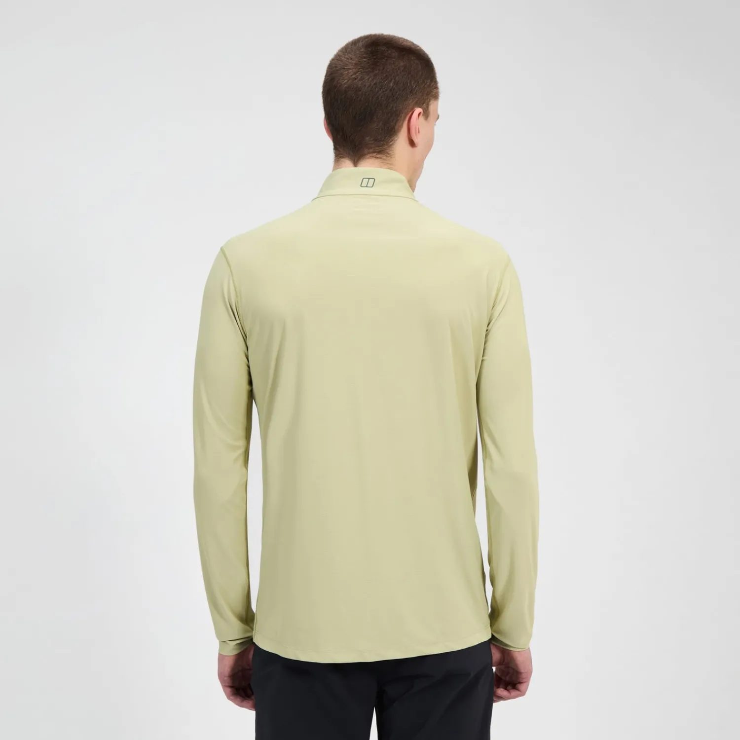 Berghaus Men's 24/7 Half Zip Long Sleeve Tech Tee - Natural Online