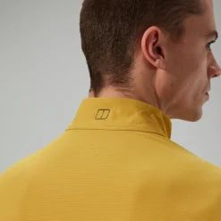 Berghaus Men's 24/7 Half Zip Long Sleeve Tech Tee - Yellow Hot