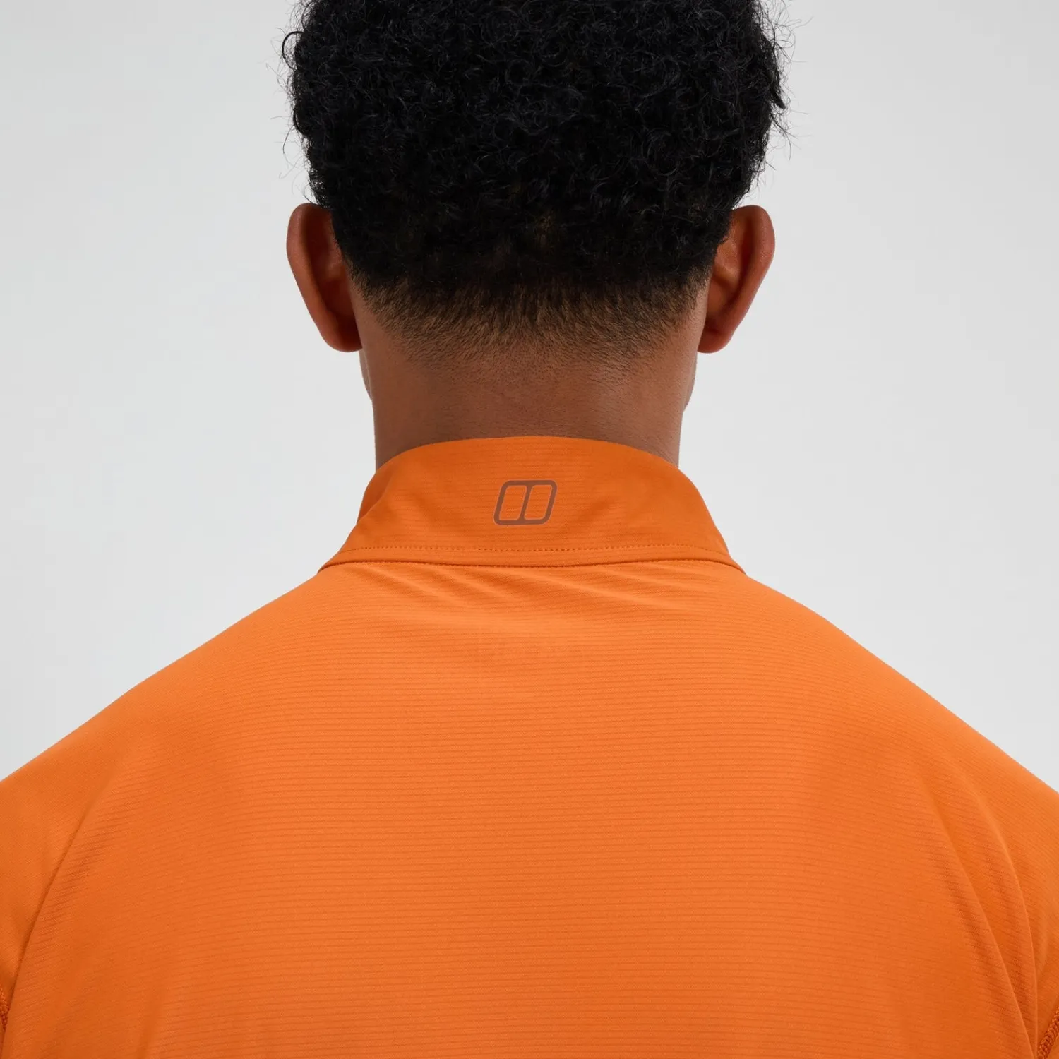 Berghaus Men's 24/7 Half Zip Long Sleeve Tech Tee - Orange Fashion