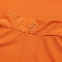 Berghaus Men's 24/7 Half Zip Long Sleeve Tech Tee - Orange Fashion