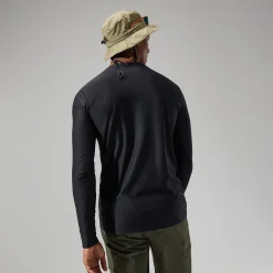 Berghaus Men's 24/7 Tech Tee Long Sleeve Crew - Black Hot