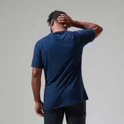 Berghaus Men's 24/7 Tech Tee Super Stretch Crew - Dark Blue Fashion