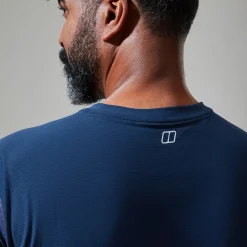 Berghaus Men's 24/7 Tech Tee Super Stretch Crew - Dark Blue Fashion