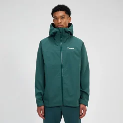 Berghaus Men's Arnaby Hooded Waterproof Jacket - Green Outlet