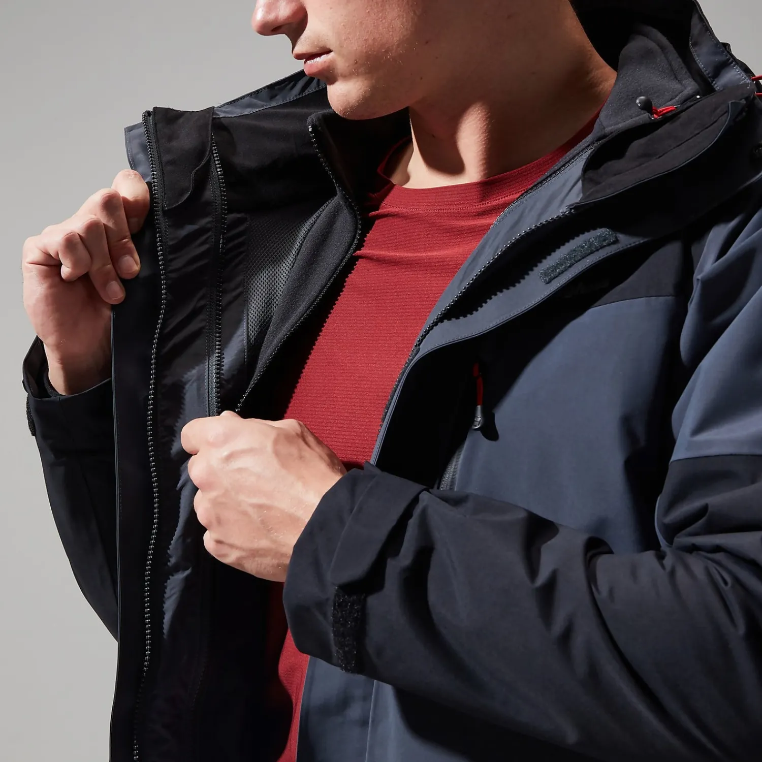 Berghaus Men's Arran Gemini 3in1 Jacket - Dark Grey/Black Outlet
