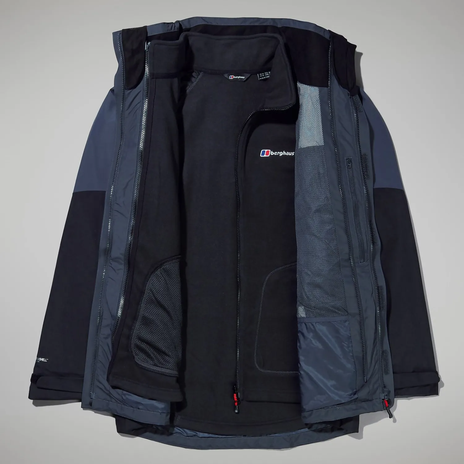 Berghaus Men's Arran Gemini 3in1 Jacket - Dark Grey/Black Outlet