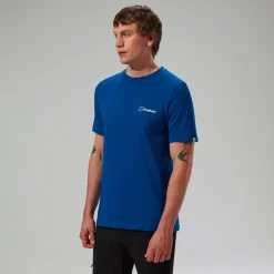 Berghaus Men's Art Short Sleeve T-Shirt - Blue Fashion