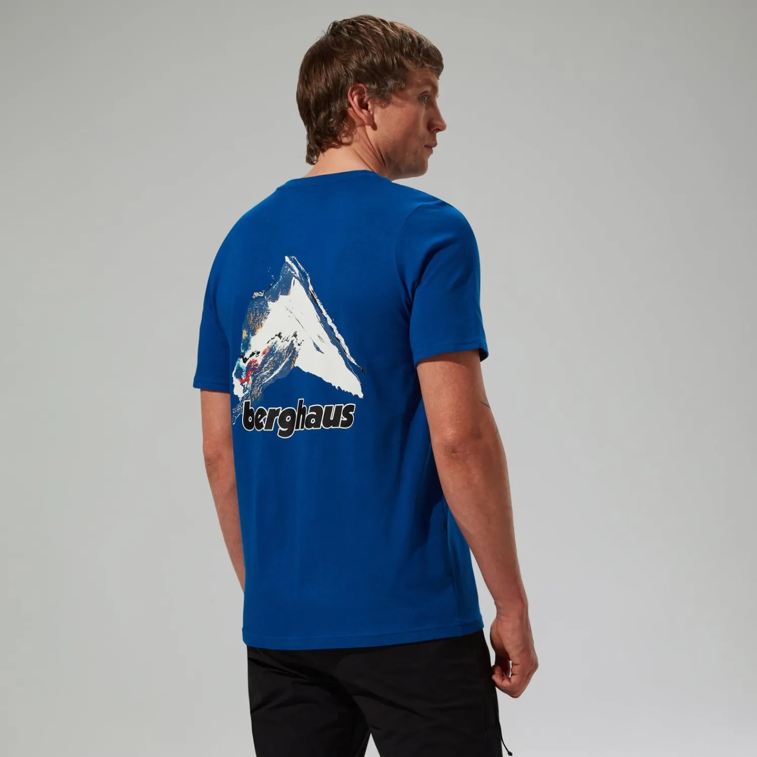 Berghaus Men's Art Short Sleeve T-Shirt - Blue Fashion