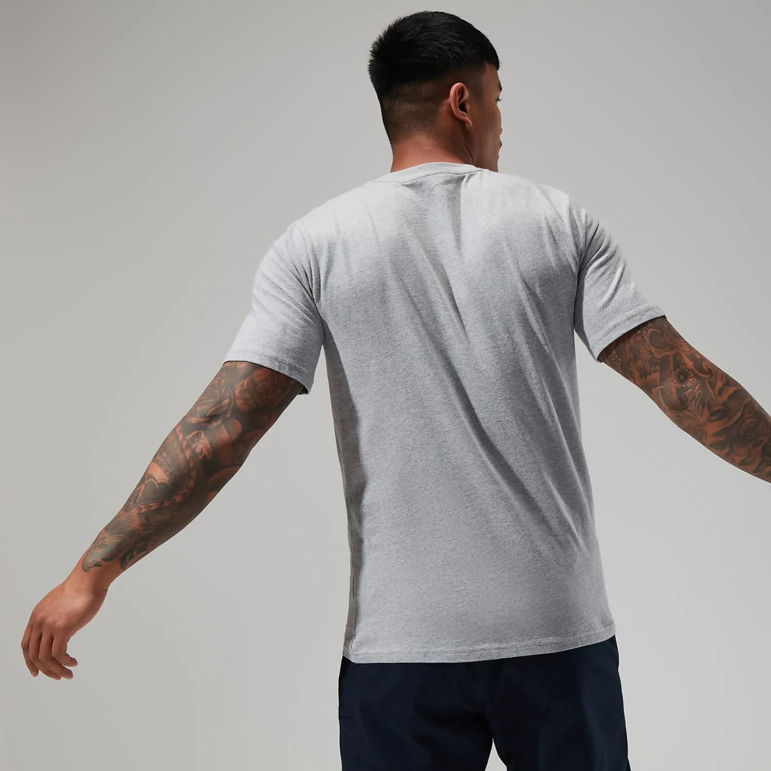 Berghaus Men's Big Classic Logo Tee Dark Grey Fashion