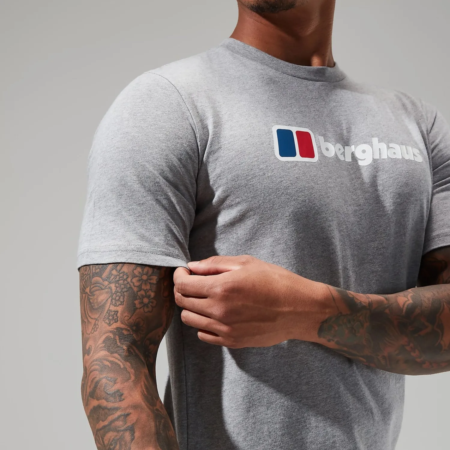 Berghaus Men's Big Classic Logo Tee Dark Grey Fashion