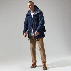Berghaus Men's Breccan Insulated Waterproof Parka - Blue Discount