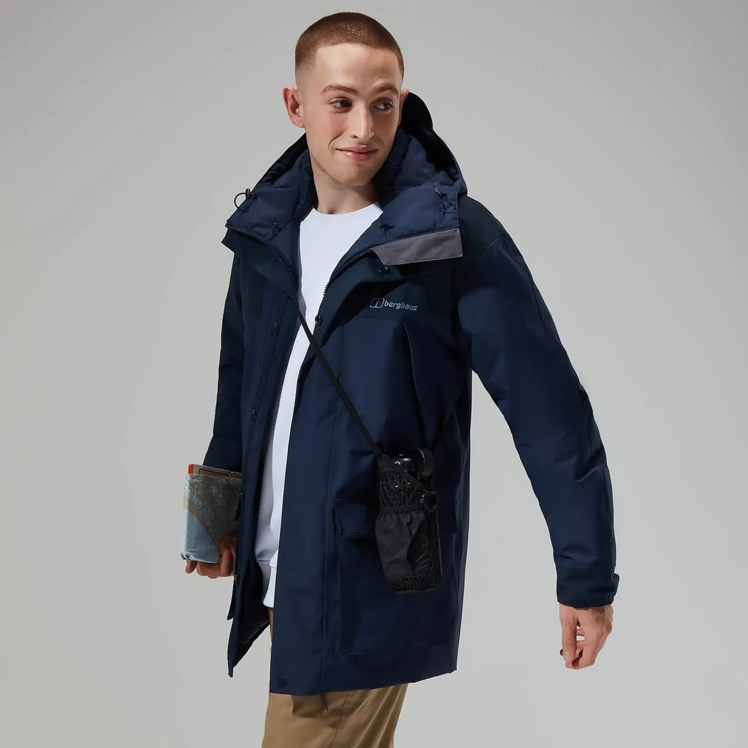 Berghaus Men's Breccan Insulated Waterproof Parka - Blue Discount