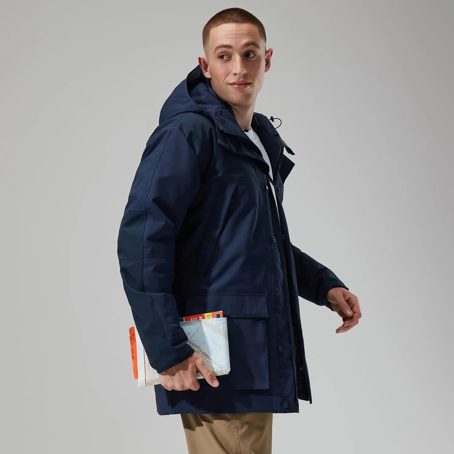 Berghaus Men's Breccan Insulated Waterproof Parka - Blue Discount