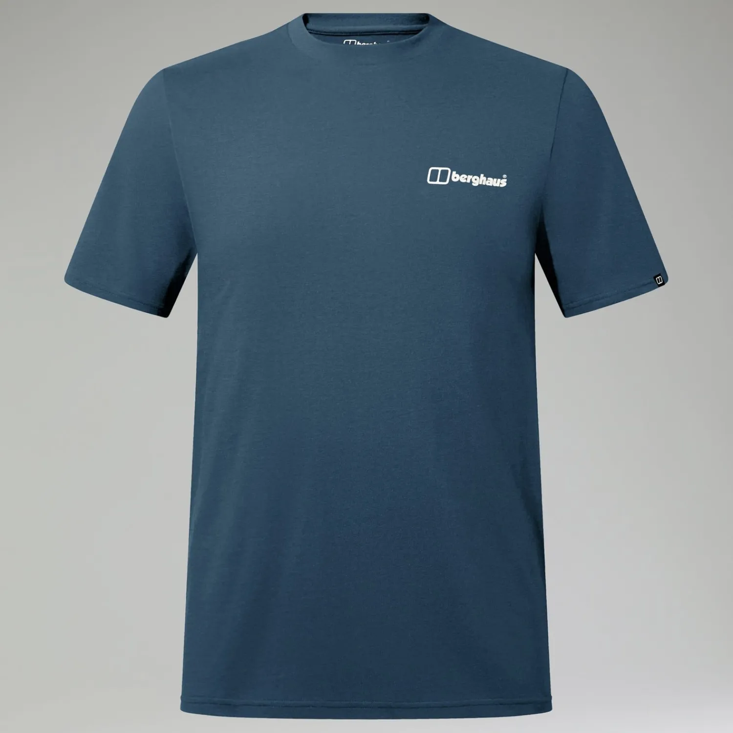 Berghaus Men's Cheviot Box Logo Short Sleeve T-Shirt - Blue Fashion