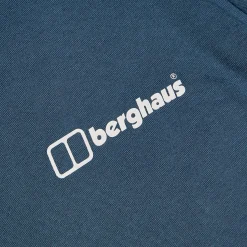 Berghaus Men's Cheviot Box Logo Short Sleeve T-Shirt - Blue Fashion