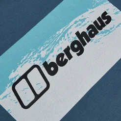 Berghaus Men's Cheviot Box Logo Short Sleeve T-Shirt - Blue Fashion