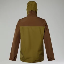 Berghaus Men's Deluge Pro 3.0 Waterproof Jacket - Green/Brown Clearance