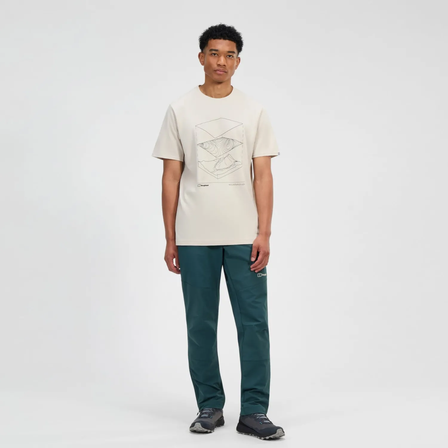Berghaus Men's Everyday Elements Short Sleeve Tee - Grey Clearance
