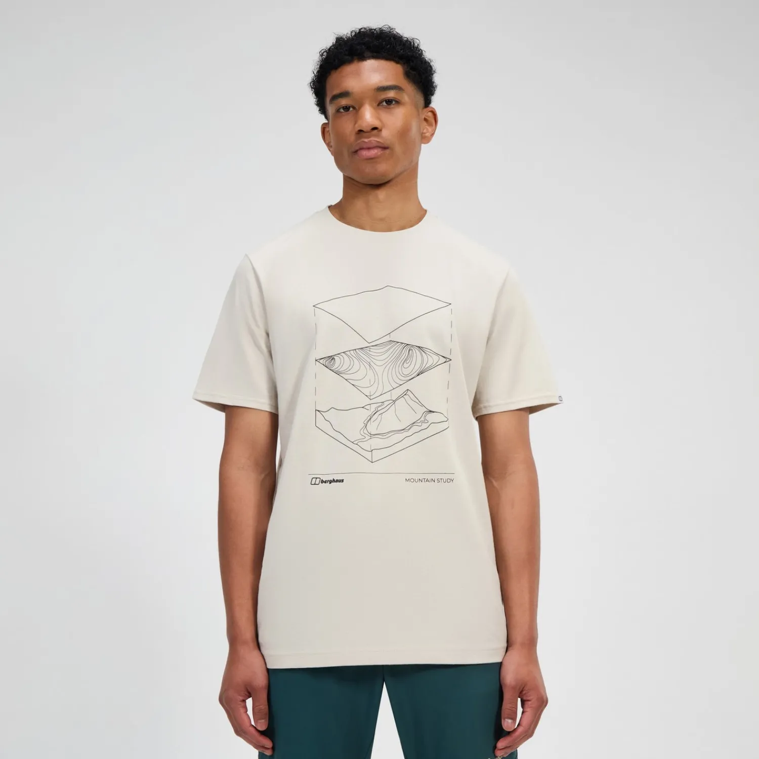 Berghaus Men's Everyday Elements Short Sleeve Tee - Grey Clearance