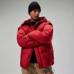 Berghaus Men's Fawdon Down Jacket - Dark Red/Black Hot