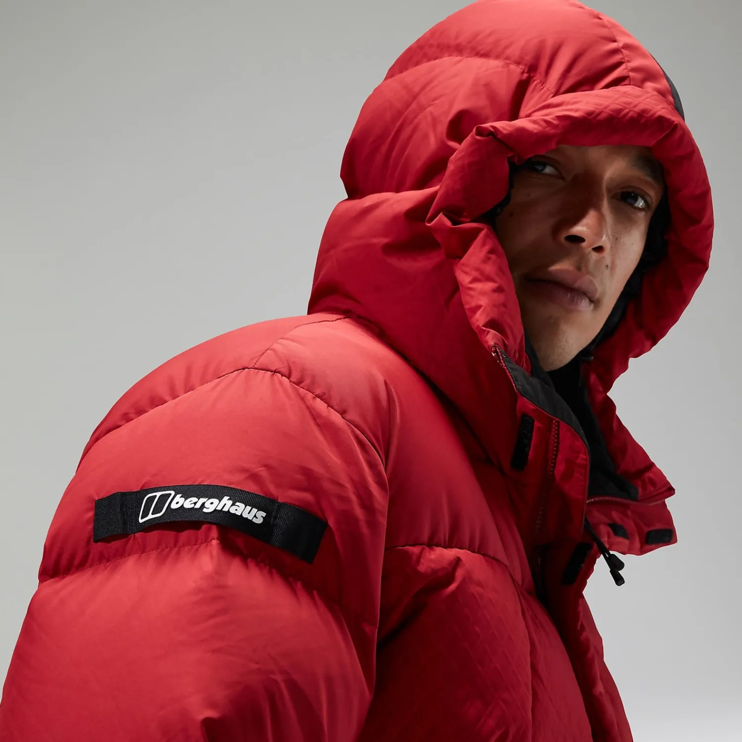 Berghaus Men's Fawdon Down Jacket - Dark Red/Black Hot
