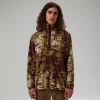 Berghaus Men's Felltop Snap Fleece Pullover - Grey/Brown New