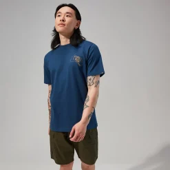 Berghaus Mens Hike Beans Short Sleeve Tee - Dark Blue New