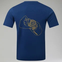 Berghaus Mens Hike Beans Short Sleeve Tee - Dark Blue New