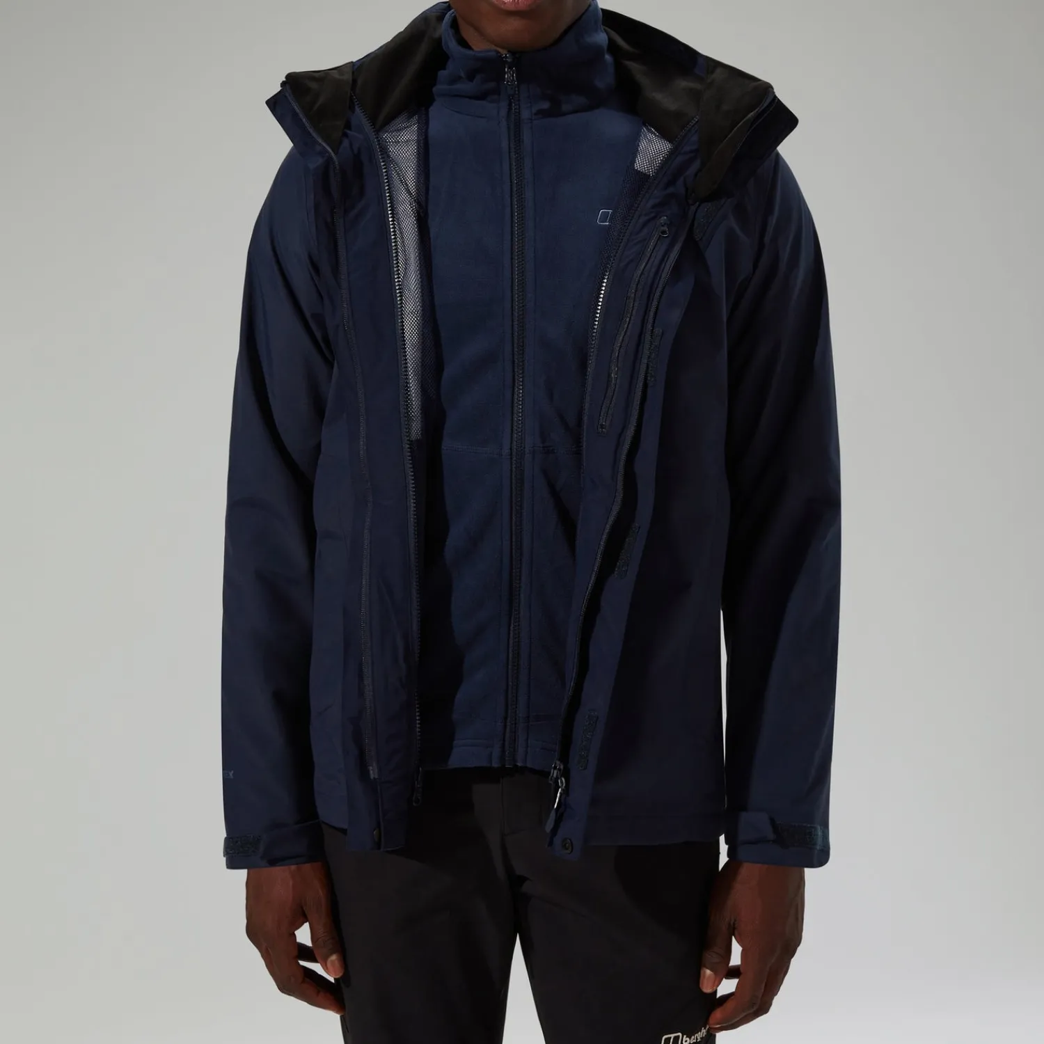 Berghaus Men's Hillwalker Gemini Waterproof 3in1 Jacket - Blue Clearance