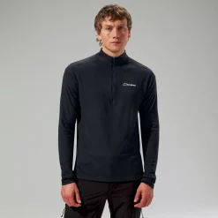 Berghaus Men's Ivyhill Half Zip Top - Black Sale