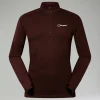 Berghaus Men's Ivyhill Half Zip Top - Brown Outlet