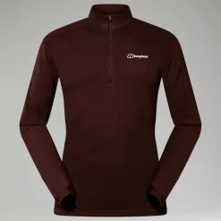 Berghaus Men's Ivyhill Half Zip Top - Brown Outlet