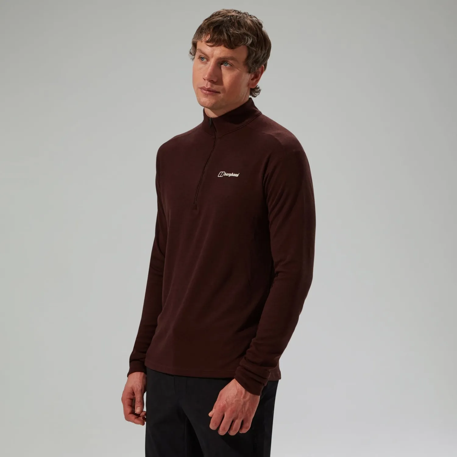 Berghaus Men's Ivyhill Half Zip Top - Brown Outlet