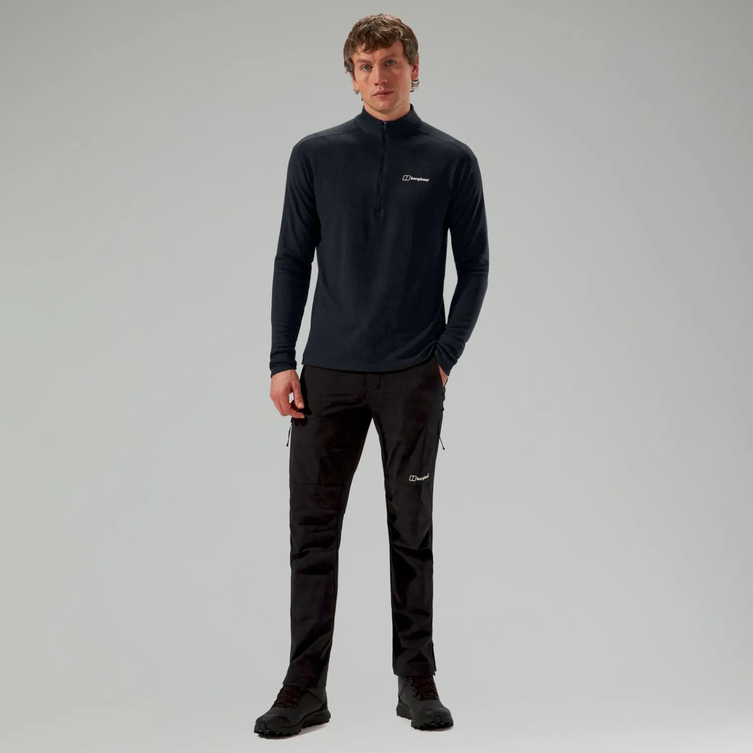 Berghaus Men's Ivyhill Half Zip Top - Black Sale