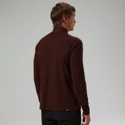Berghaus Men's Ivyhill Half Zip Top - Brown Outlet