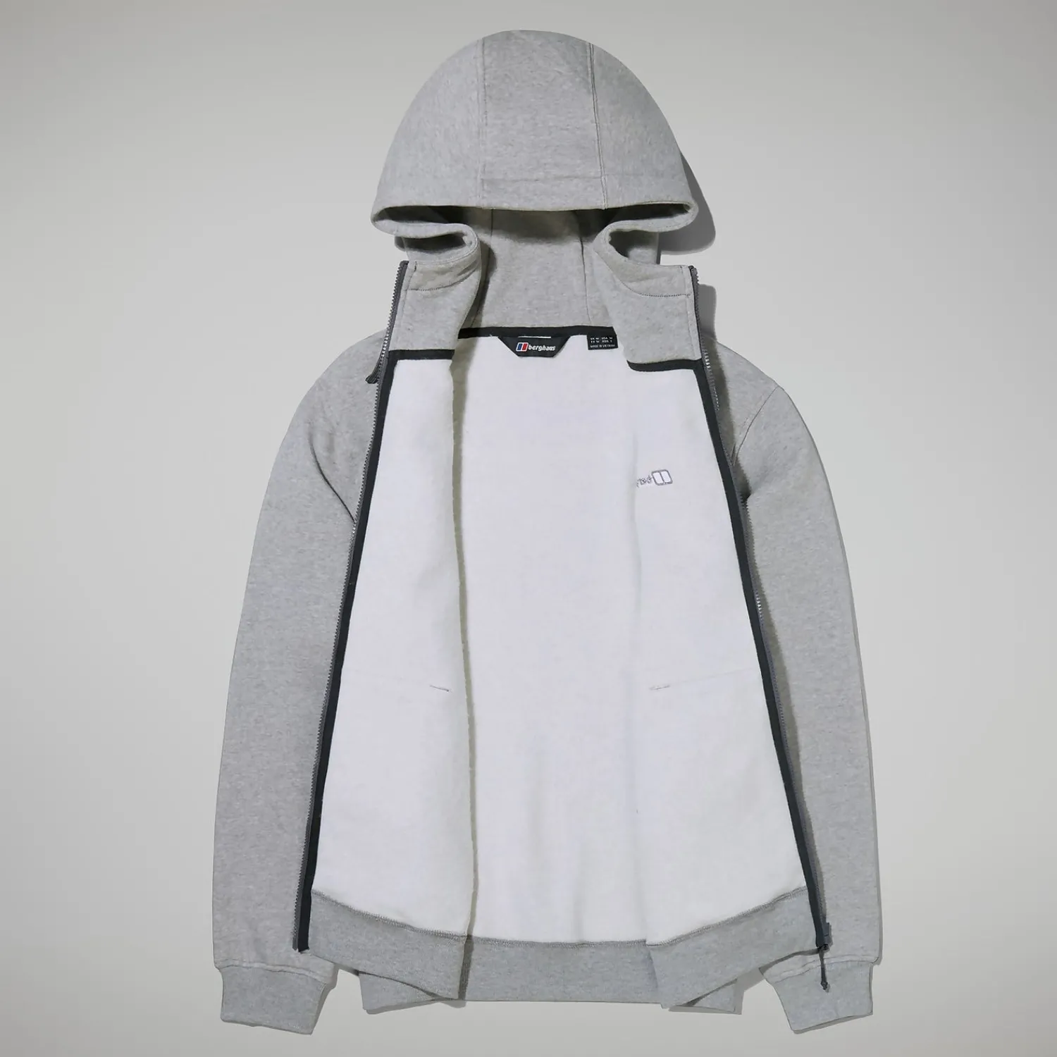 Berghaus Men's Logo FZ Hoody Dark Grey Clearance