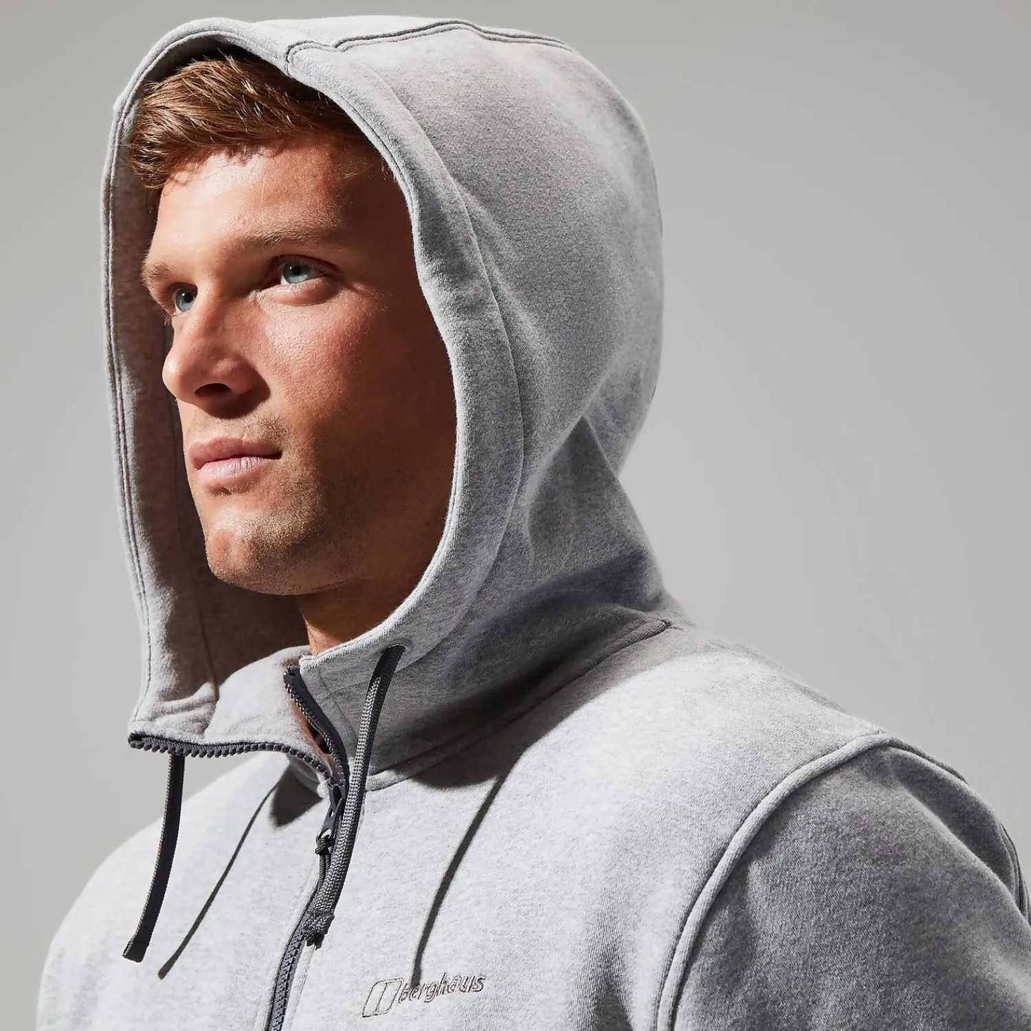 Berghaus Men's Logo FZ Hoody Dark Grey Clearance