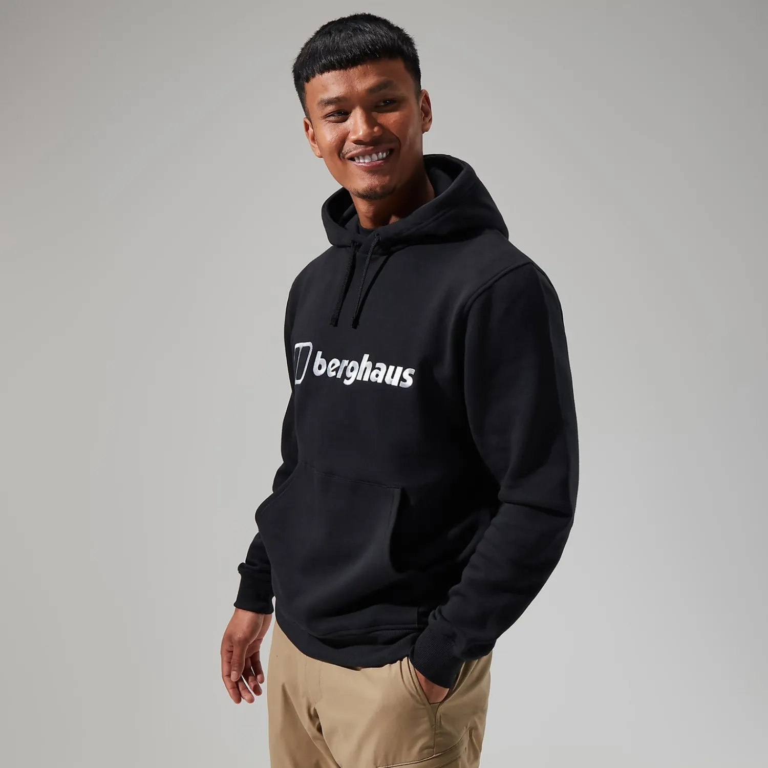 Berghaus Men's Logo Hoody Black New