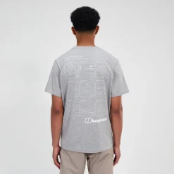 Berghaus Men's Mountain Checklist Short Sleeve Tee - Grey Sale