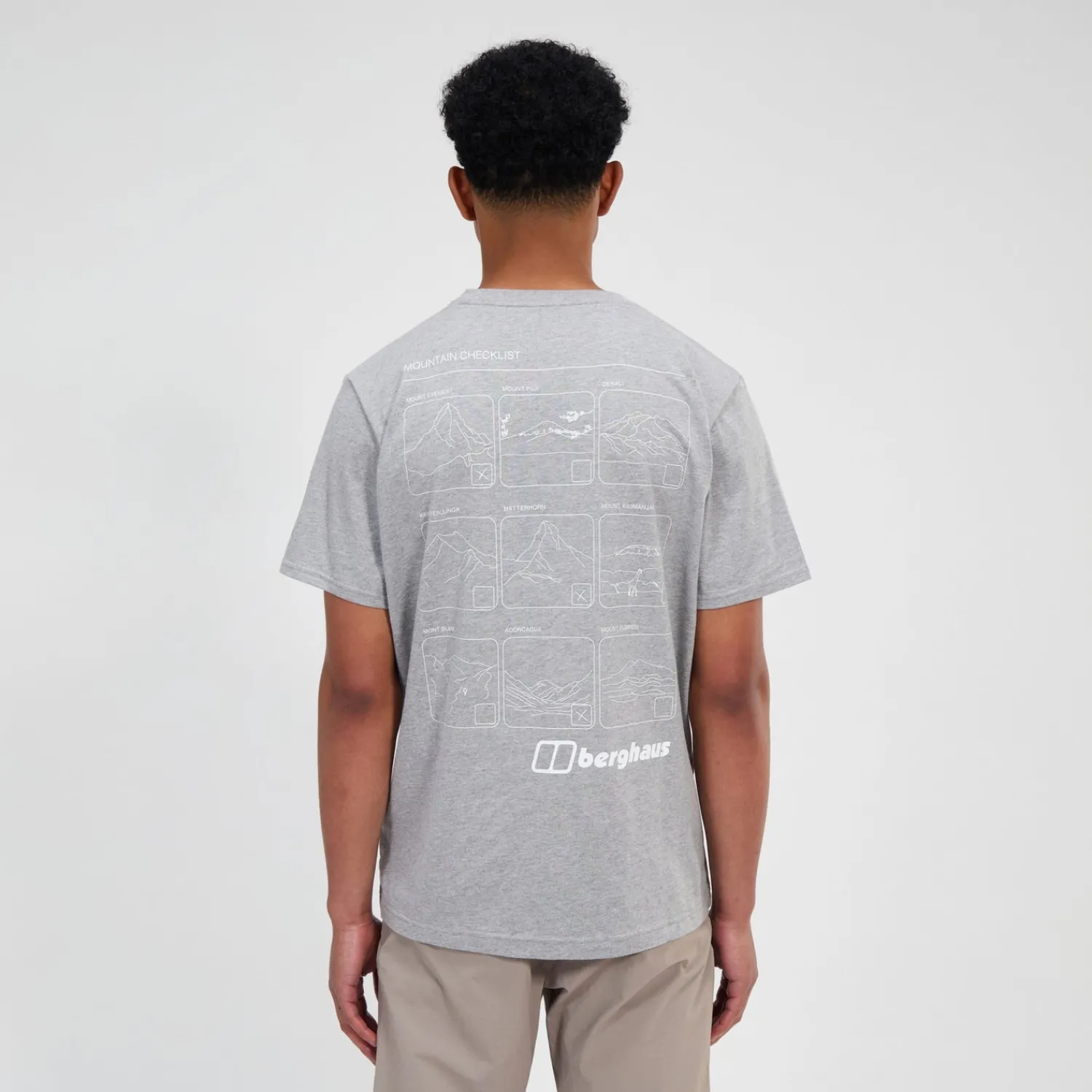 Berghaus Men's Mountain Checklist Short Sleeve Tee - Grey Sale