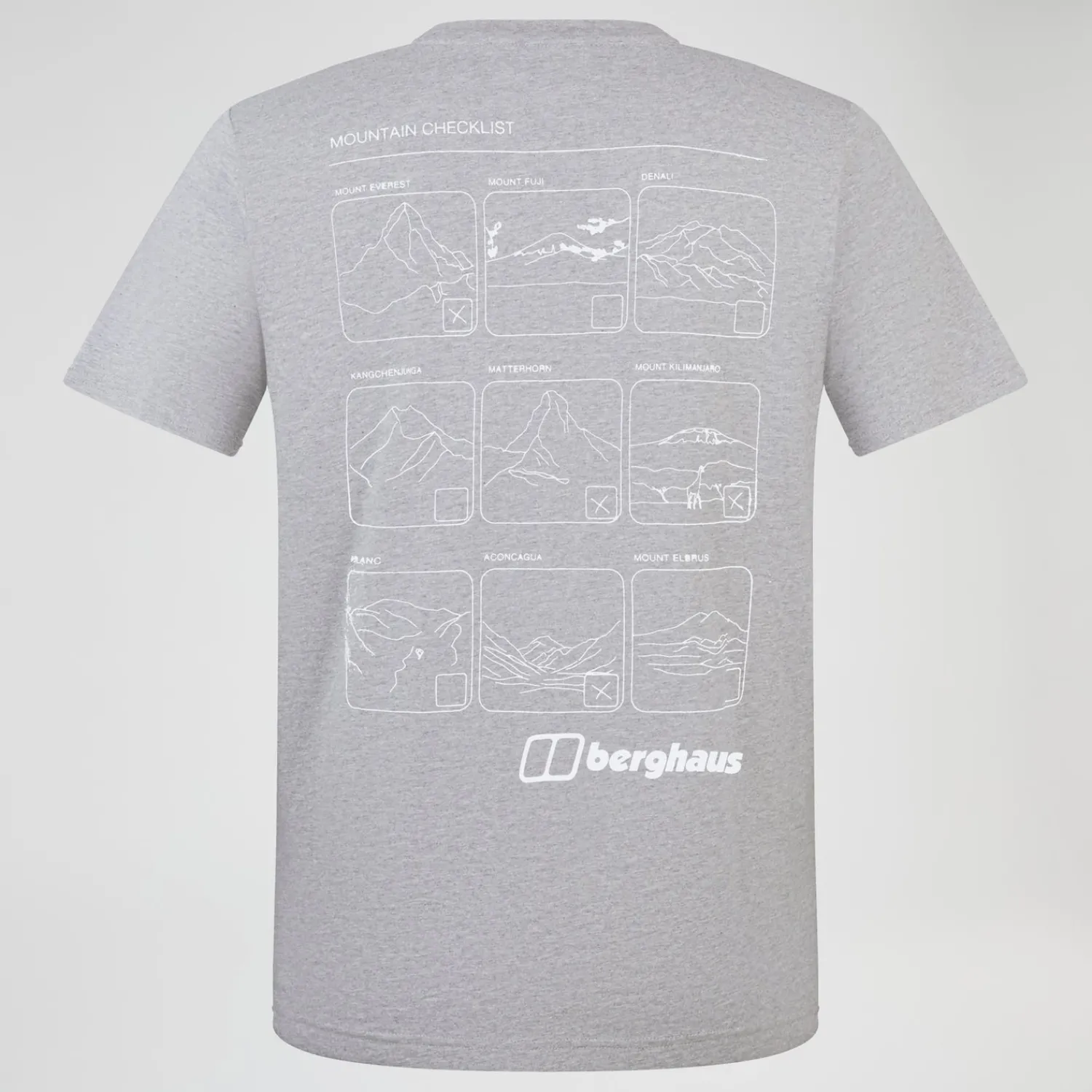 Berghaus Men's Mountain Checklist Short Sleeve Tee - Grey Sale