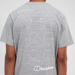 Berghaus Men's Mountain Checklist Short Sleeve Tee - Grey Sale