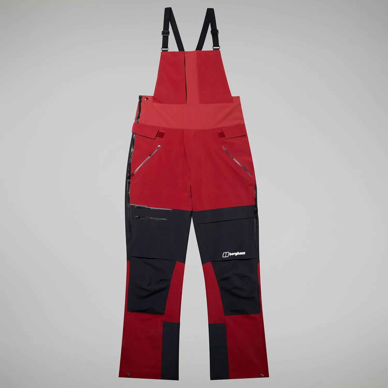 Berghaus Men's MTN Arete Descend GTX Bib Pants - Dark Red/Black Best