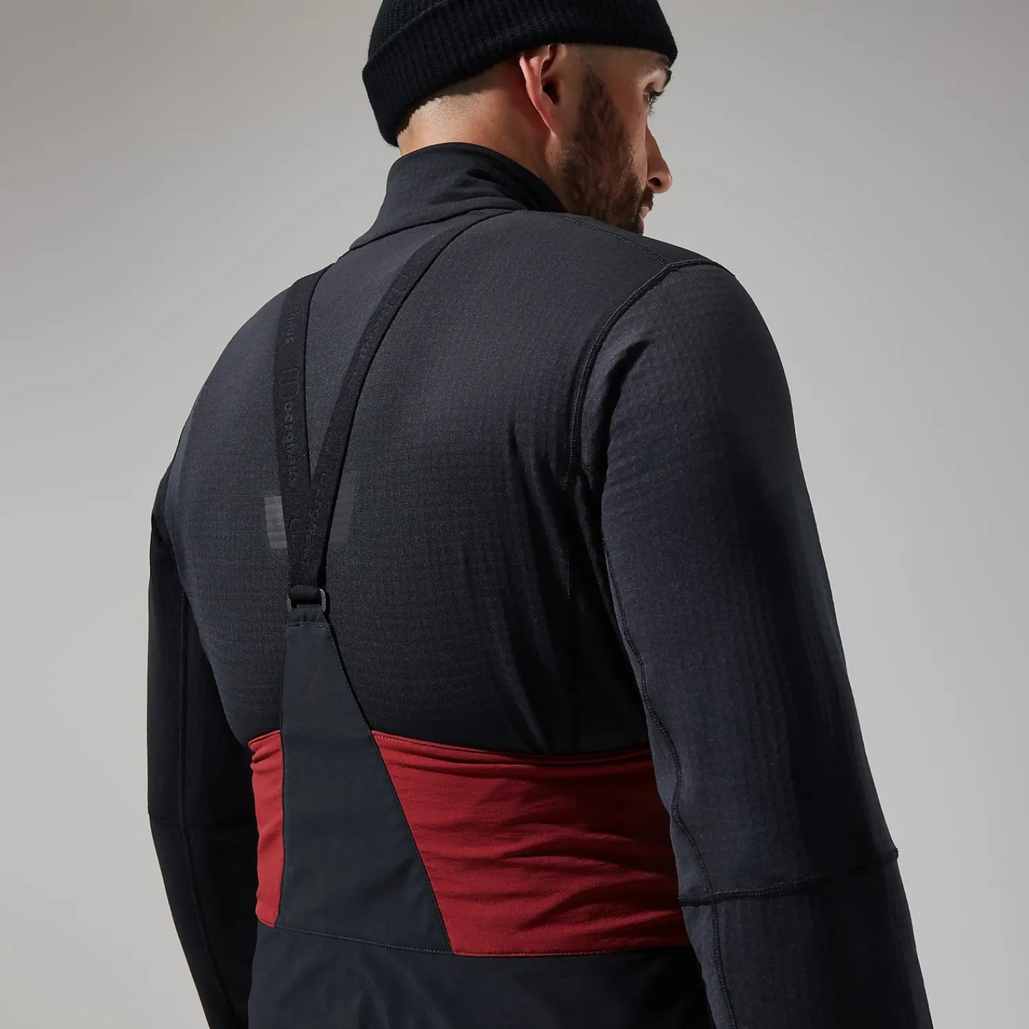 Berghaus Men's MTN Arete Descend GTX Bib Pants - Dark Red/Black Best