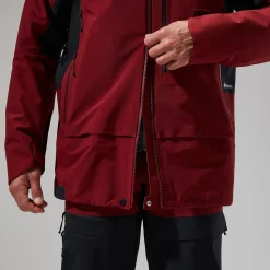 Berghaus Men's MTN Arete Descend GTX Jacket - Dark Red/Black Online